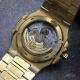 Perfect Fake Patek Philippe Nautilus 5711 Price - Black Face All Gold Band 40 MM 9015 Watch  (6)_th.jpg